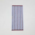 Classic Stripe Cotton Towel Set - Blue / Red