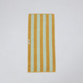 Thick Stripe Cotton Towel Set - Green / Yellow
