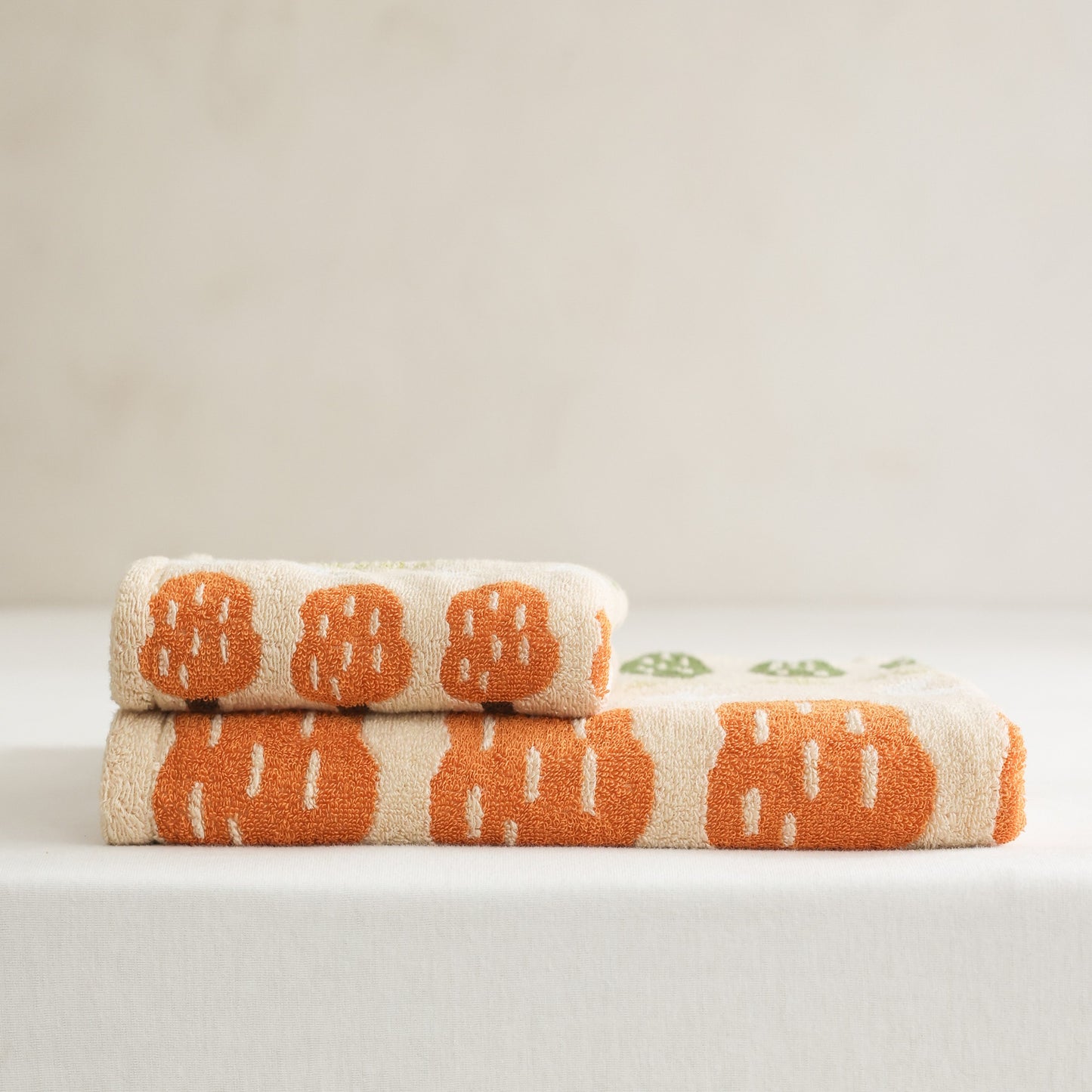 Fairy Forest Low-Twist Cotton Towel Set - Blush Beige - view 1
