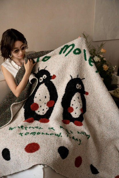 Half-Velvet Knit Throw Blanket - Dazed Mole - image 6