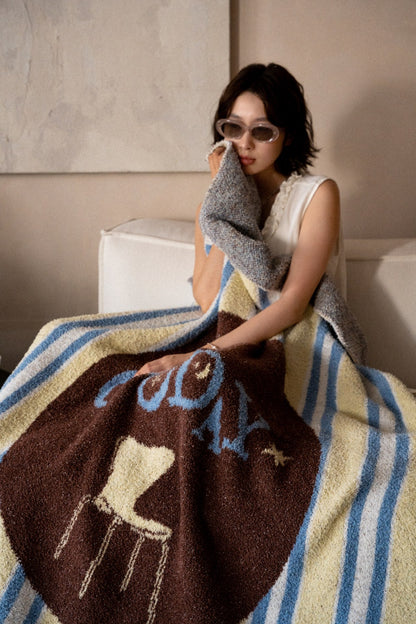 Half-Velvet Knit Throw Blanket - Dream Chair - image 5