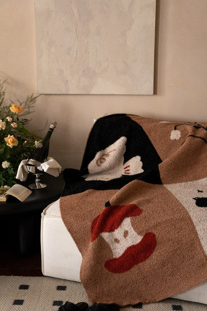 Half-Velvet Knit Throw Blanket - Music Box - image 5