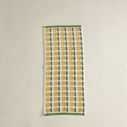 Lily Bloom Jacquard Cotton Towel Set - Yellow - view 6