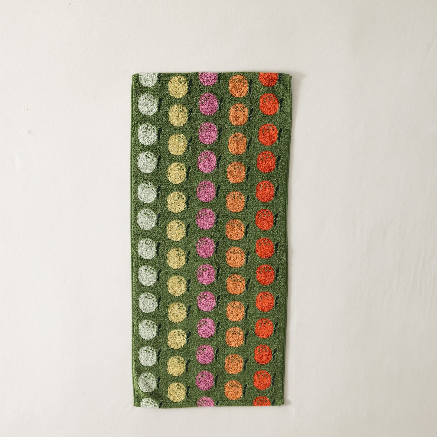Lucky Orange Jacquard Cotton Towel Set - Green - view 6