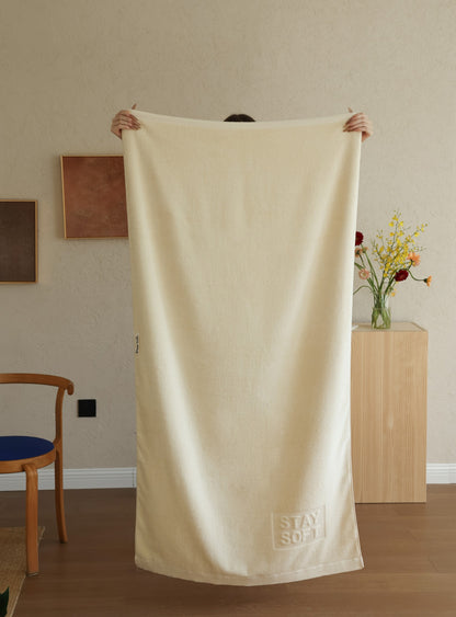 Oversized Cotton Towel Set - Jasmine Cream - view 2
