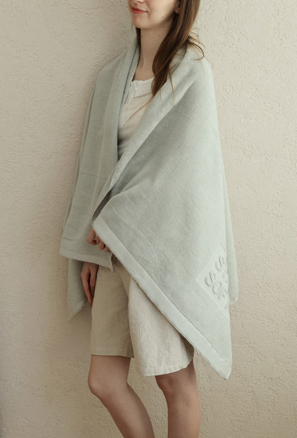 Oversized Cotton Towel Set - Mint Green - view 5